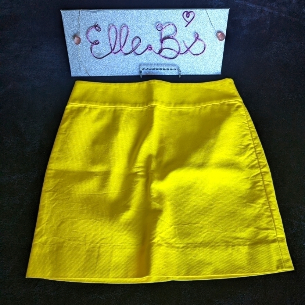 J Crew Yellow Skirt 0